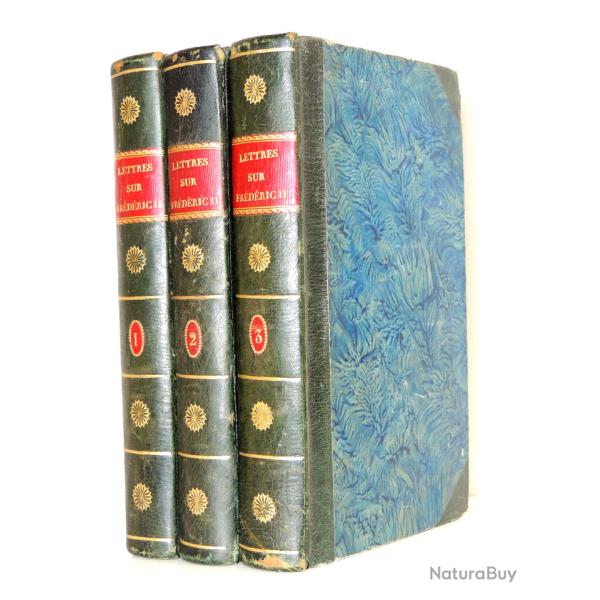 1789 Laveaux. Lettres sur Frdric II, Roi de Prusse 3/3 vols