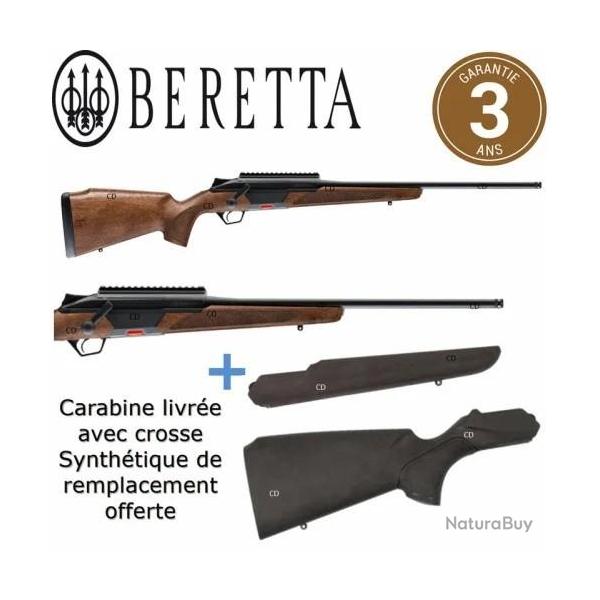 PACK CARABINE BERETTA BRX1 CAL 300WM 62 CM BOIS GRADE 2 + CROSSE SYNTHETIQUE + FOURREAU + BRETELLE