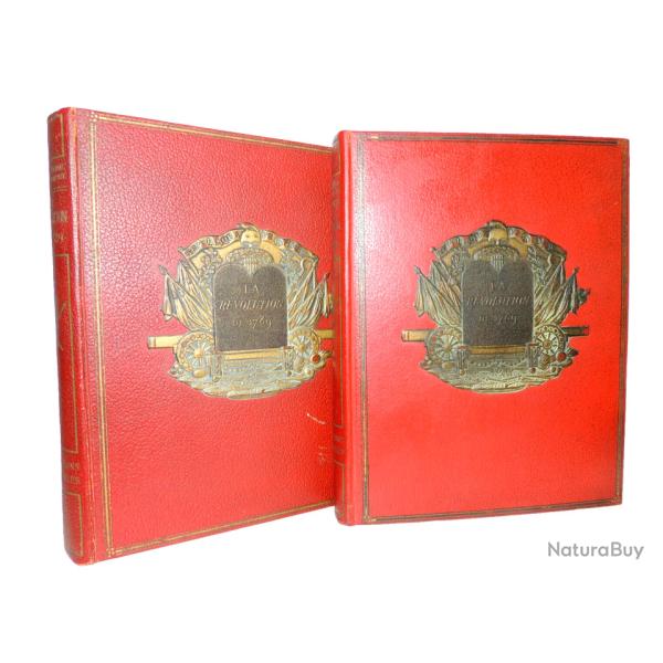 Philippe Sagnac et Jean Robiquet. La R�volution de 1789. 2/2 vols folio