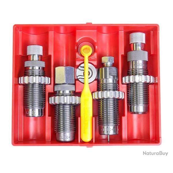 Jeu de 4 outils carbure Deluxe pour armes de poing Lee 38SP, 357 Mag