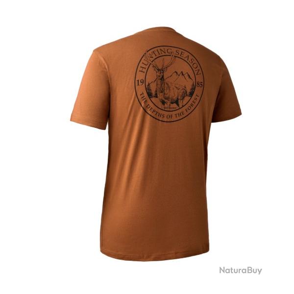 T-shirt DEERHUNTER EASTON Burnt Orange