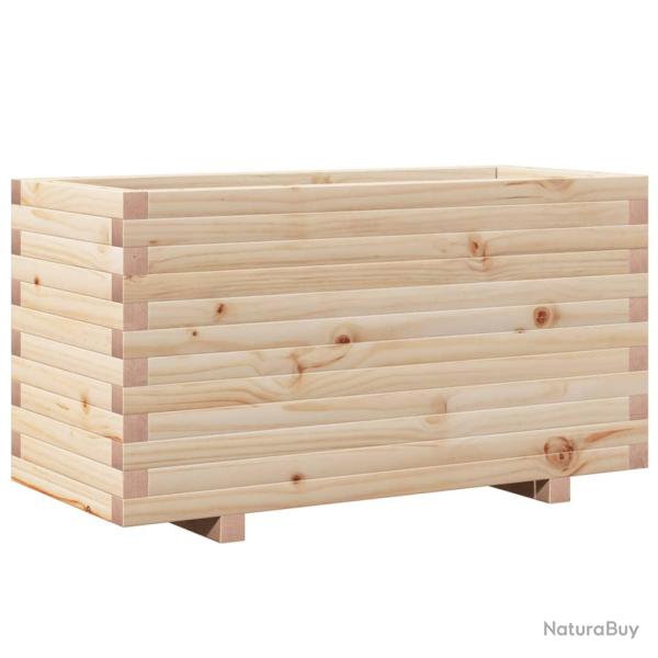 Jardini�re bac lit sur�lev� plantes fleurs terrasse jardin 90 x 40 x 49,5 cm bois de pin massif mar