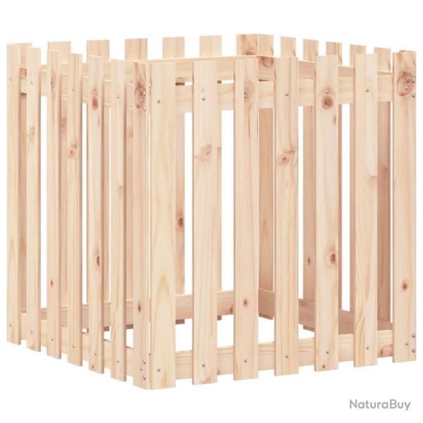 Jardini�re bac lit sur�lev� plantes fleurs terrasse jardin avec design de cl�ture 70 x 70 x 70 cm p