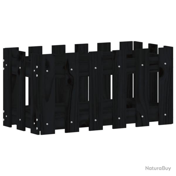 Jardini�re bac lit sur�lev� plantes fleurs terrasse jardin avec design de cl�ture 60 x 30 x 30 cm p