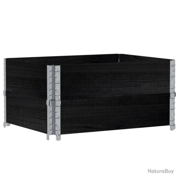 Jardini�re bac lit sur�lev� plantes fleurs terrasse jardin 80 x 60 cm bois massif de pin noir 02_00