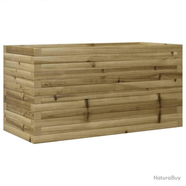 Jardini�re bac lit sur�lev� plantes fleurs terrasse jardin 90 x 40 x 46 cm bois de pin impr�gn� mar