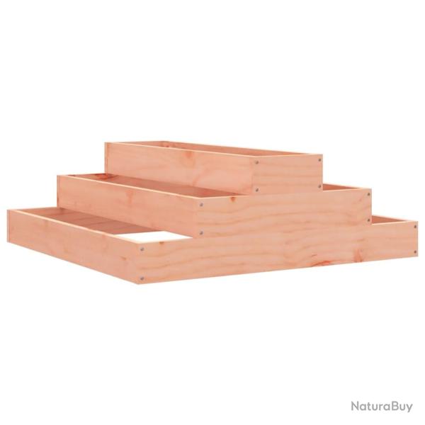 Jardini�re bac lit sur�lev� plantes fleurs terrasse jardin 80 x 80 x 27 cm bois de douglas massif m