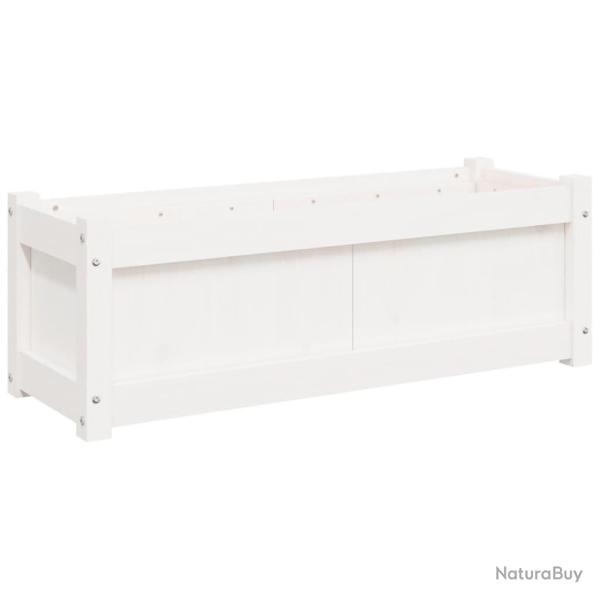 Jardini�re bac lit sur�lev� plantes fleurs terrasse jardin 90 x 31 x 31 cm bois massif de pin blanc