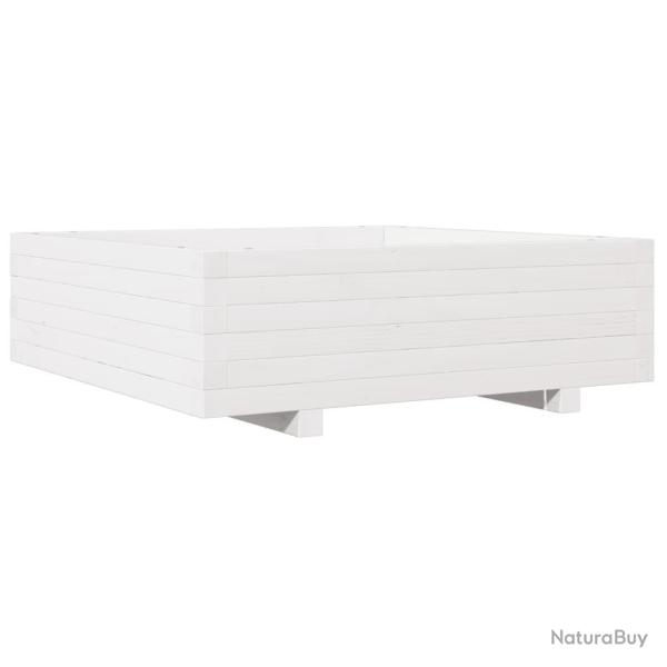 Jardini�re bac lit sur�lev� plantes fleurs terrasse jardin 80 x 80 x 26,5 cm bois de pin massif bla