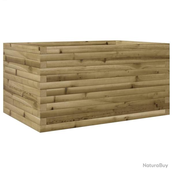 Jardini�re bac lit sur�lev� plantes fleurs terrasse jardin 90 x 60 x 46 cm bois de pin impr�gn� mar
