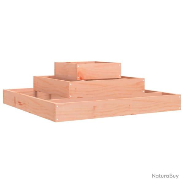 Jardini�re bac lit sur�lev� plantes fleurs terrasse jardin 80 x 80 x 27 cm bois de douglas massif m