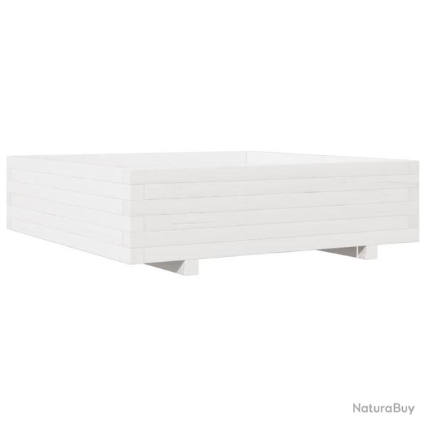 Jardini�re bac lit sur�lev� plantes fleurs terrasse jardin 90 x 90 x 26,5 cm bois de pin massif bla