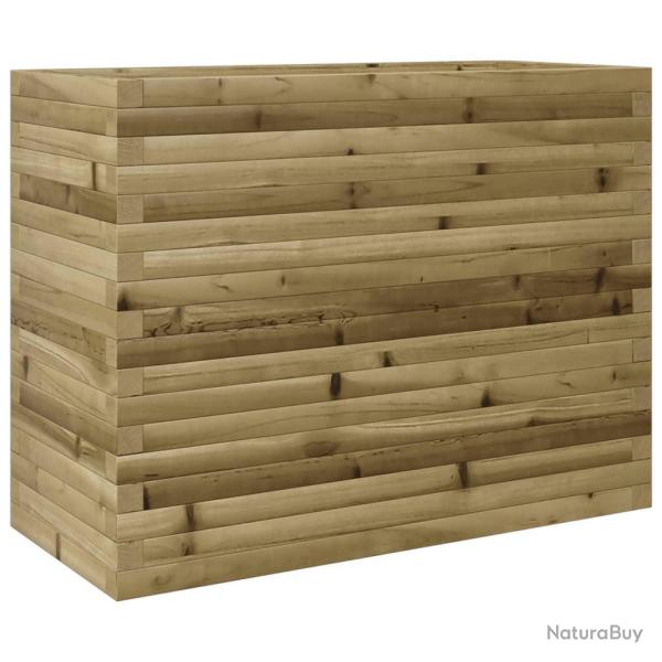 Jardini�re bac lit sur�lev� plantes fleurs terrasse jardin 90 x 40 x 68,5 cm bois de pin impr�gn� m