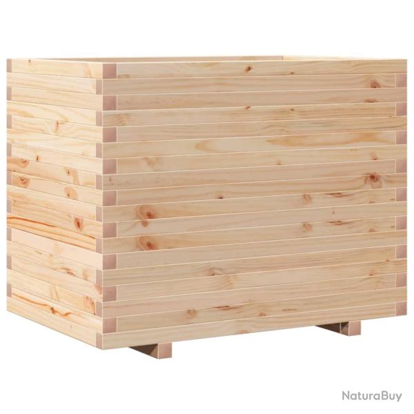 Jardini�re bac lit sur�lev� plantes fleurs terrasse jardin 90 x 60 x 72 cm bois de pin massif marro