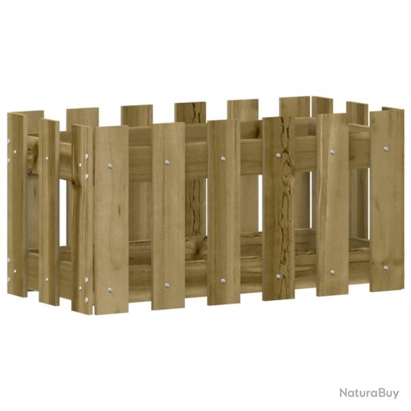 Jardini�re bac lit sur�lev� plantes fleurs terrasse jardin avec design de cl�ture 60 x 30 x 30 cm p