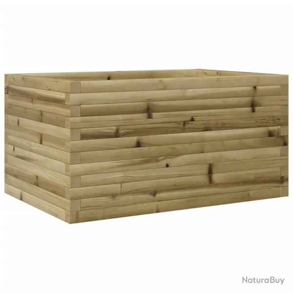 Jardini�re bac lit sur�lev� plantes fleurs terrasse jardin 90 x 60 x 45,5 cm bois de pin impr�gn� m