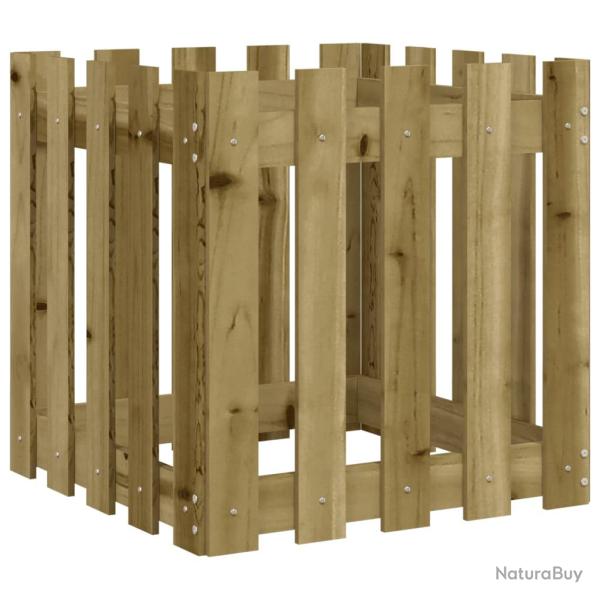 Jardini�re bac lit sur�lev� plantes fleurs terrasse jardin avec design de cl�ture 50 x 50 x 50 cm p