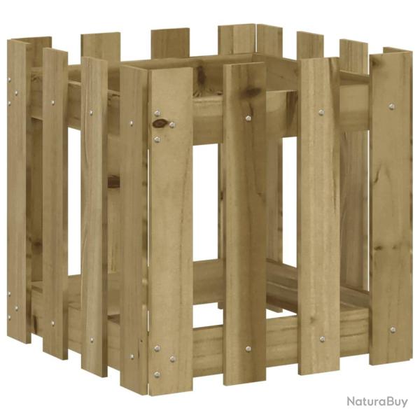 Jardini�re bac lit sur�lev� plantes fleurs terrasse jardin avec design de cl�ture 40 x 40 x 40 cm p