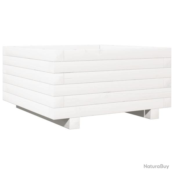 Jardini�re bac lit sur�lev� plantes fleurs terrasse jardin 50 x 50 x 26,5 cm bois de pin massif bla
