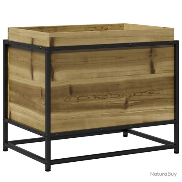 Jardini�re bac lit sur�lev� plantes fleurs terrasse jardin 60 x 40 x 50 cm bois de pin impr�gn� mar