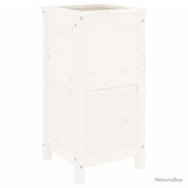Jardini�re bac lit sur�lev� plantes fleurs terrasse jardin 40 x 40 x 78 cm bois massif de pin blanc