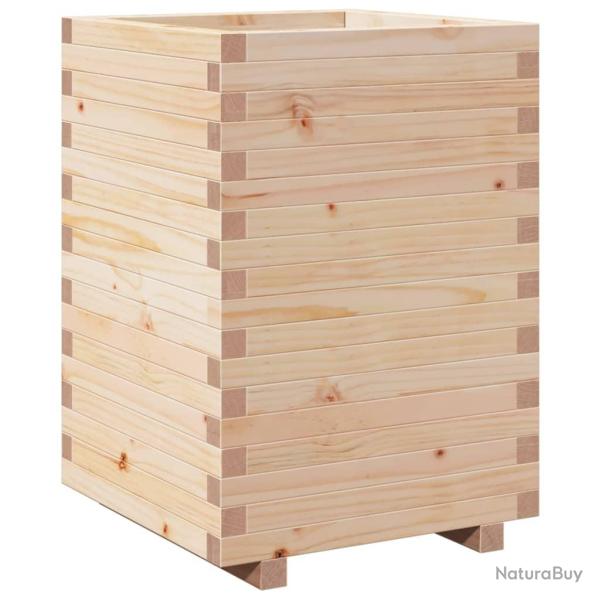 Jardini�re bac lit sur�lev� plantes fleurs terrasse jardin 50 x 50 x 72,5 cm bois de pin massif mar