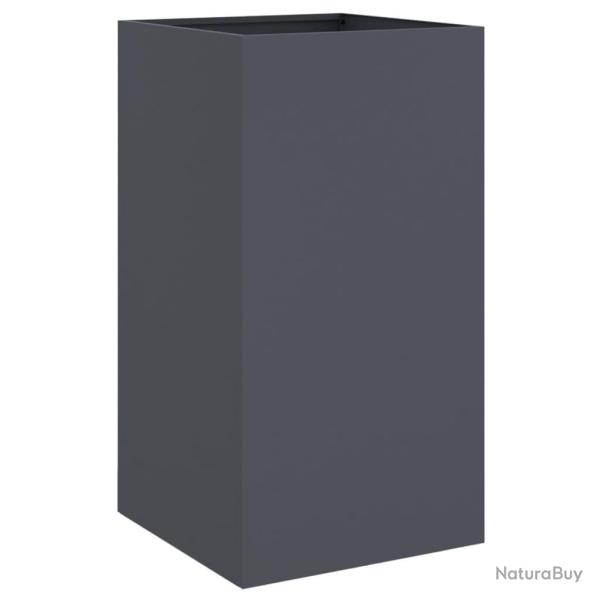 Jardini�re bac lit sur�lev� plantes fleurs terrasse jardin 42 x 38 x 75 cm acier anthracite 02_0037