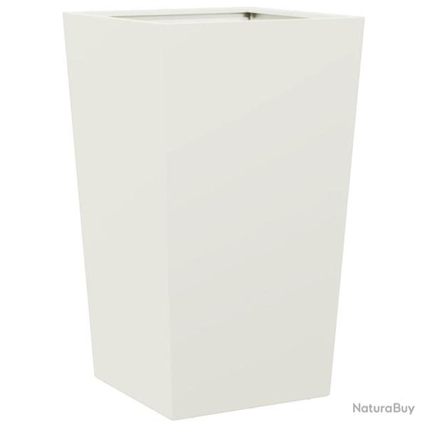 Jardini�re bac lit sur�lev� plantes fleurs terrasse jardin 45 x 45 x 75 cm acier blanc 02_0037608