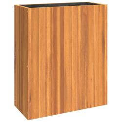 Jardini&egrave;re bac lit sur&eacute;lev&eacute; plantes fleurs terrasse jardin 59 x 27,5 x 70 cm bois massif d'acacia m