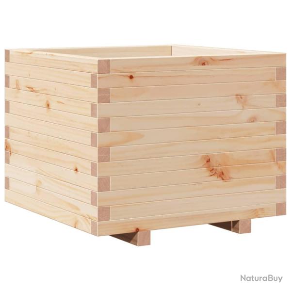 Jardini�re bac lit sur�lev� plantes fleurs terrasse jardin 60 x 60 x 49,5 cm bois de pin massif mar