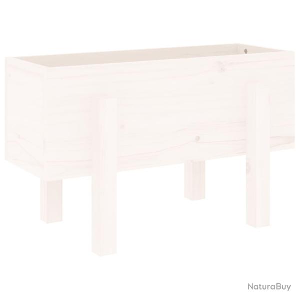 Jardini�re bac lit sur�lev� plantes fleurs terrasse jardin 62 x 30 x 38 cm bois massif de pin blanc