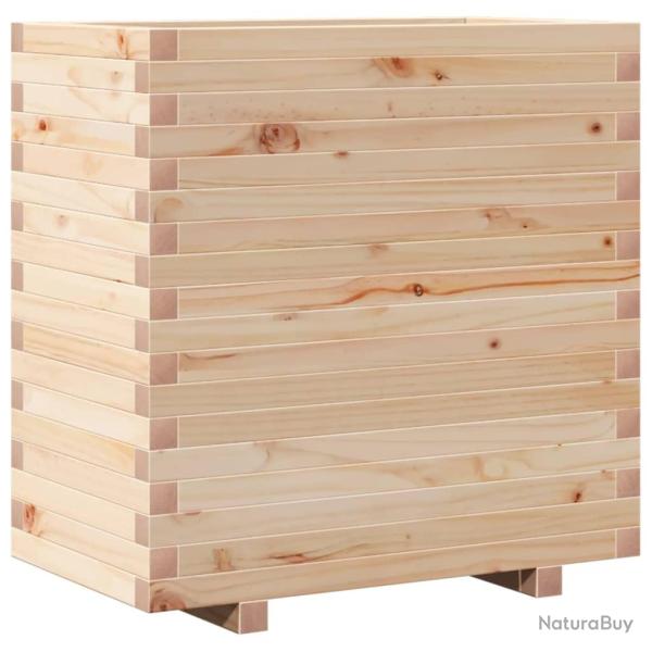 Jardini�re bac lit sur�lev� plantes fleurs terrasse jardin 70 x 40 x 72 cm bois de pin massif marro