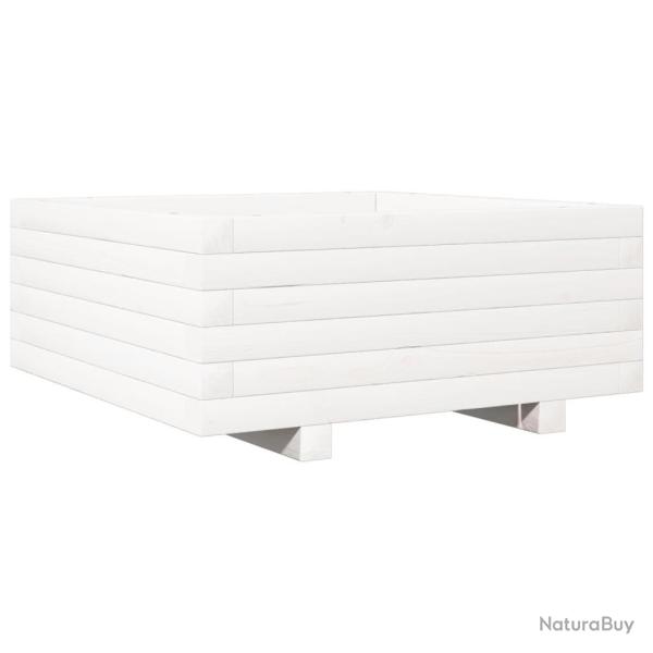 Jardini�re bac lit sur�lev� plantes fleurs terrasse jardin 60 x 60 x 26,5 cm bois de pin massif bla