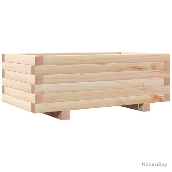 Jardini�re bac lit sur�lev� plantes fleurs terrasse jardin 70 x 40 x 26,5 cm bois de pin massif mar