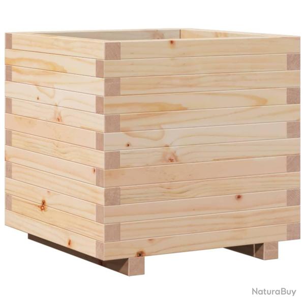 Jardini�re bac lit sur�lev� plantes fleurs terrasse jardin 50 x 50 x 49,5 cm bois de pin massif mar