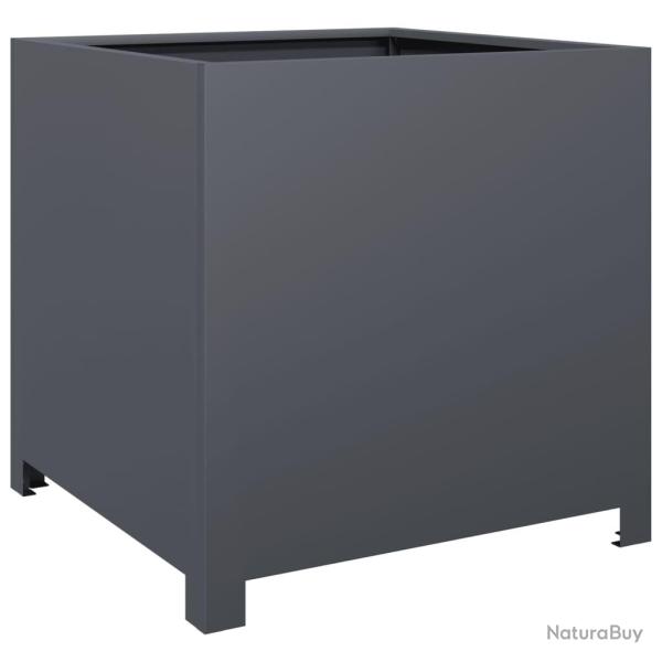 Jardini�re bac lit sur�lev� plantes fleurs terrasse jardin 50 x 50 x 50 cm acier anthracite 02_0037
