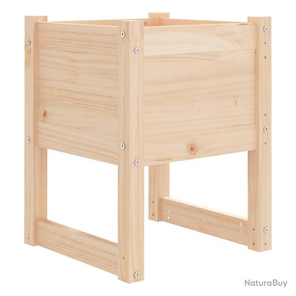 Jardini�re bac lit sur�lev� plantes fleurs terrasse jardin 40 x 40 x 52,5 cm bois massif de pin mar