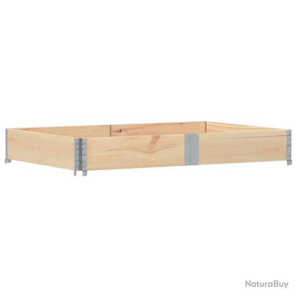 Jardini�re bac lit sur�lev� plantes fleurs terrasse jardin 150 x 100 cm bois de pin massif marron 0