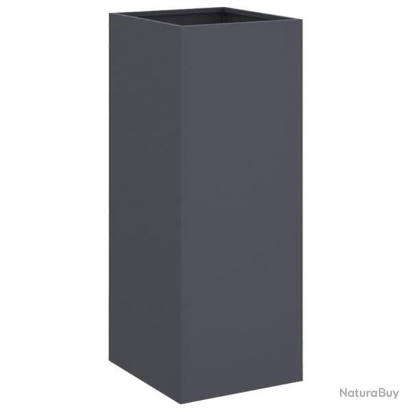 Jardini�re bac lit sur�lev� plantes fleurs terrasse jardin 32 x 29 x 75 cm acier anthracite 02_0037