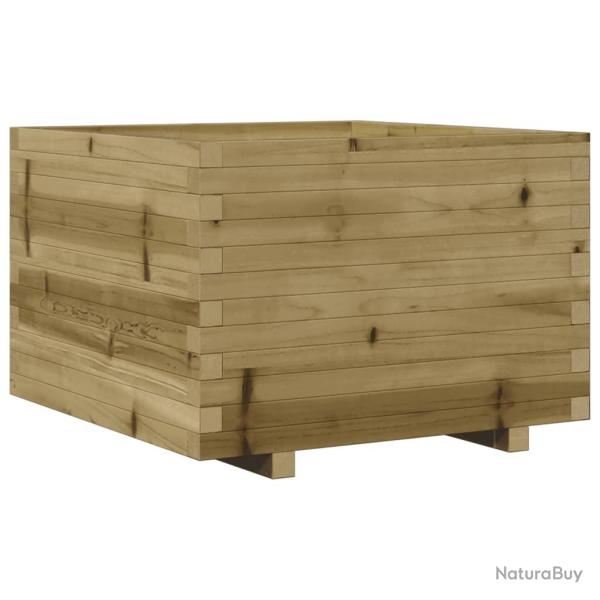 Jardini�re bac lit sur�lev� plantes fleurs terrasse jardin 70 x 70 x 49,5 cm bois de pin impr�gn� m