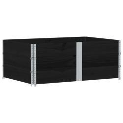 Jardini&egrave;re bac lit sur&eacute;lev&eacute; plantes fleurs terrasse jardin 150 x 100 cm bois massif de pin noir 02_