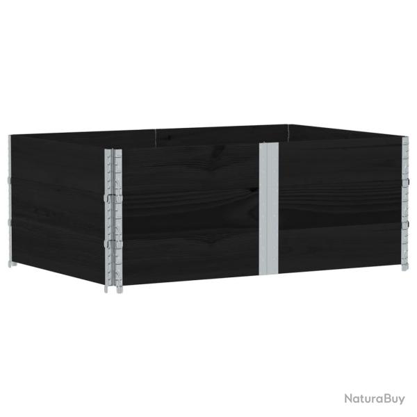 Jardini�re bac lit sur�lev� plantes fleurs terrasse jardin 150 x 100 cm bois massif de pin noir 02_