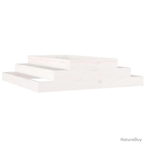 Jardini�re bac lit sur�lev� plantes fleurs terrasse jardin 110 x 110 x 27 cm bois massif de pin bla