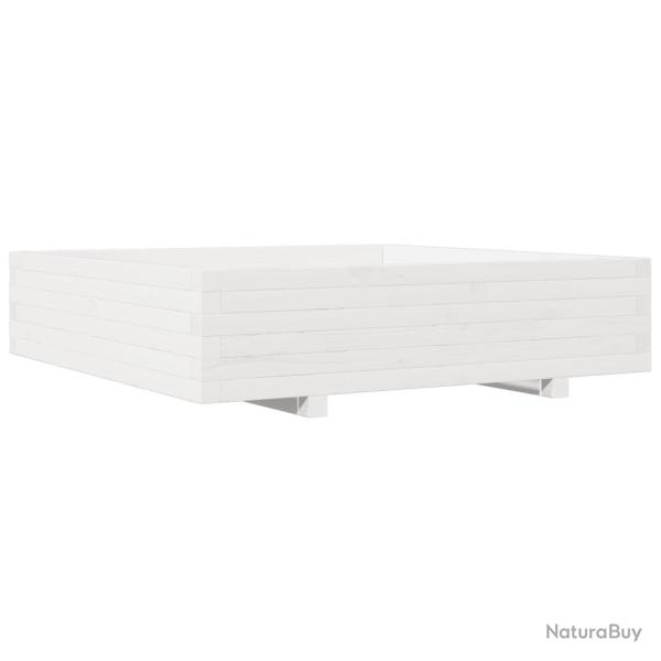 Jardini�re bac lit sur�lev� plantes fleurs terrasse jardin 100 x 100 x 26,5 cm bois de pin massif b