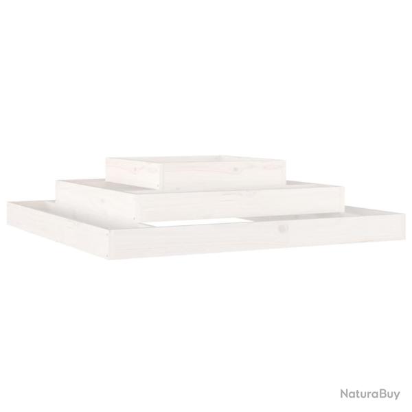 Jardini�re bac lit sur�lev� plantes fleurs terrasse jardin 110 x 110 x 27 cm bois massif de pin bla