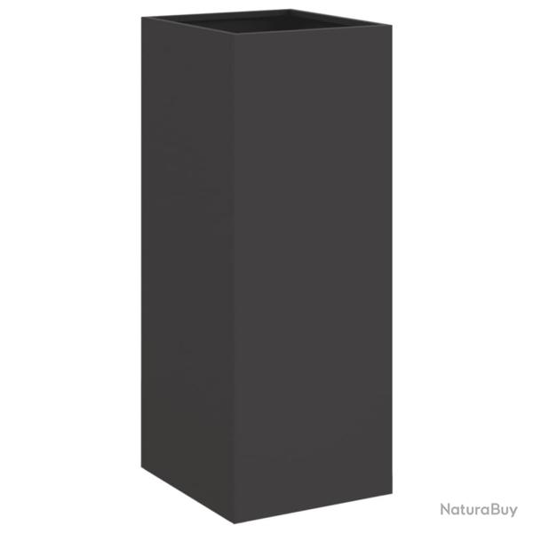 Jardini�re bac lit sur�lev� plantes fleurs terrasse jardin 32 x 29 x 75 cm acier noir 02_0037503