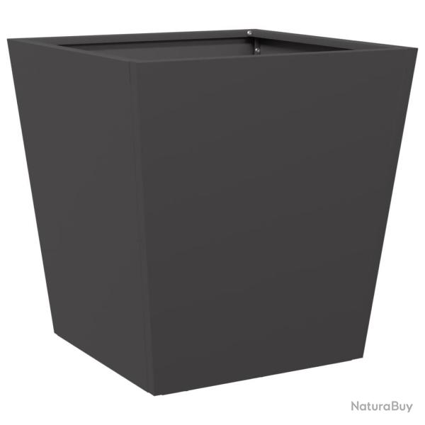 Jardini�re bac lit sur�lev� plantes fleurs terrasse jardin 40 x 40 x 40 cm acier noir 02_0037541