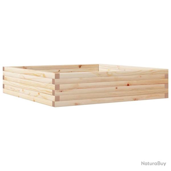 Jardini�re bac lit sur�lev� plantes fleurs terrasse jardin 100 x 100 x 23 cm bois de pin massif mar