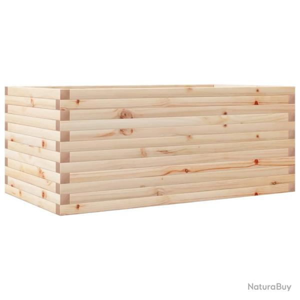 Jardini�re bac lit sur�lev� plantes fleurs terrasse jardin 110 x 60 x 45,5 cm bois de pin massif ma
