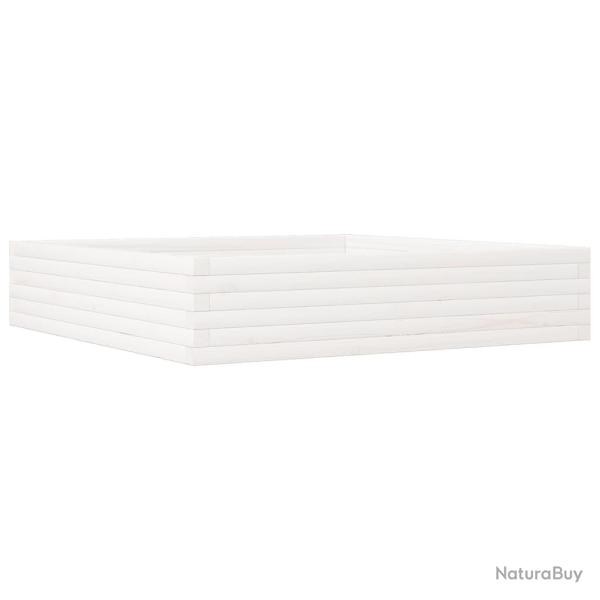 Jardini�re bac lit sur�lev� plantes fleurs terrasse jardin 110 x 110 x 23 cm bois de pin massif bla